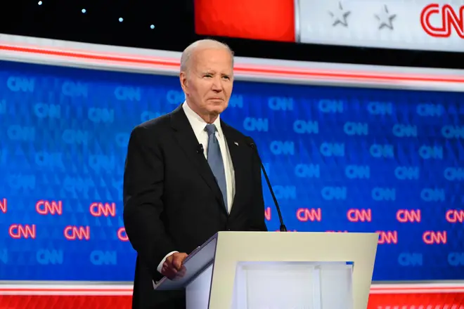 Joe Biden during Thursday night's CNN debate